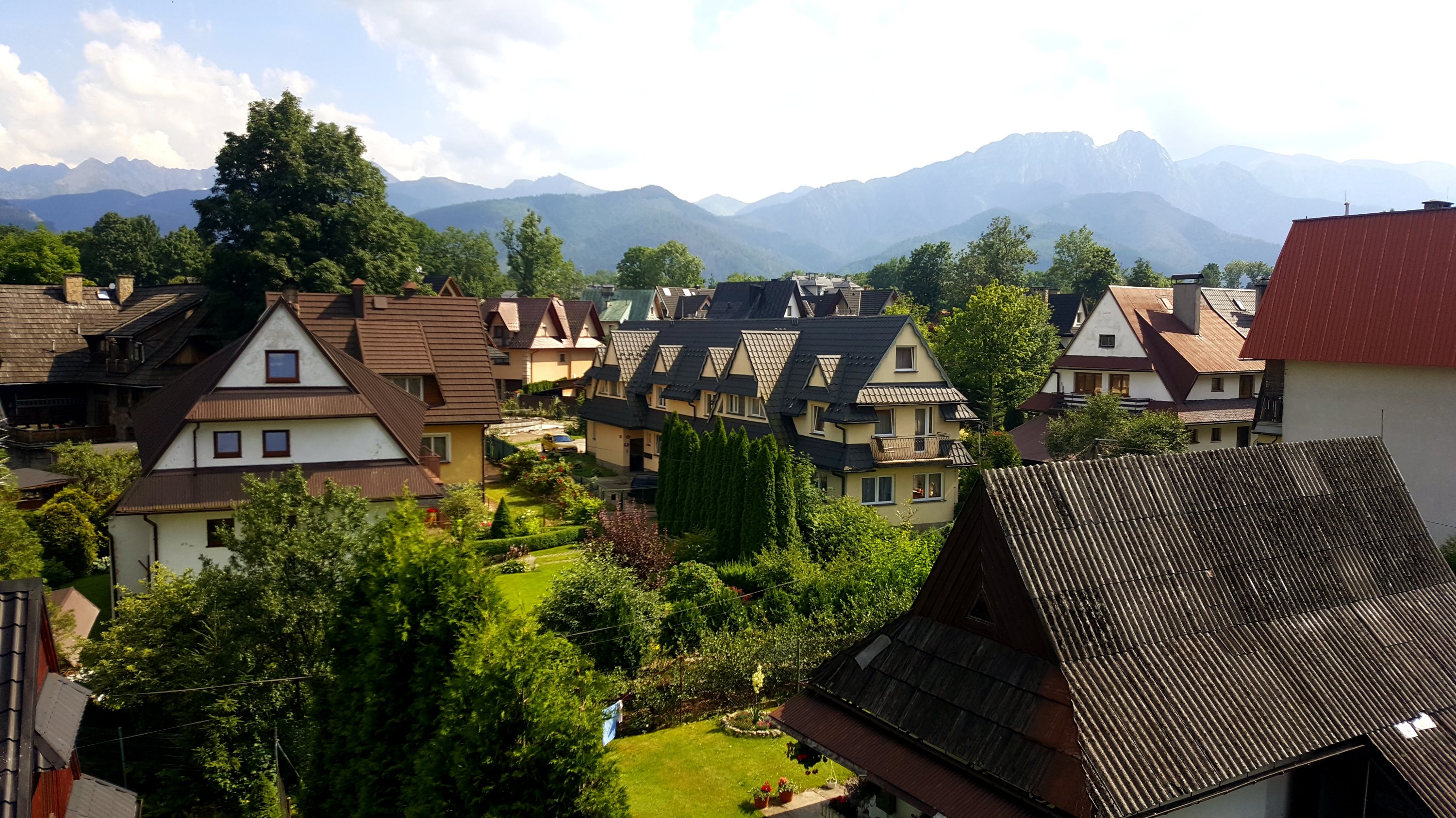 View from our AirBnB apartment in Zakopane. 