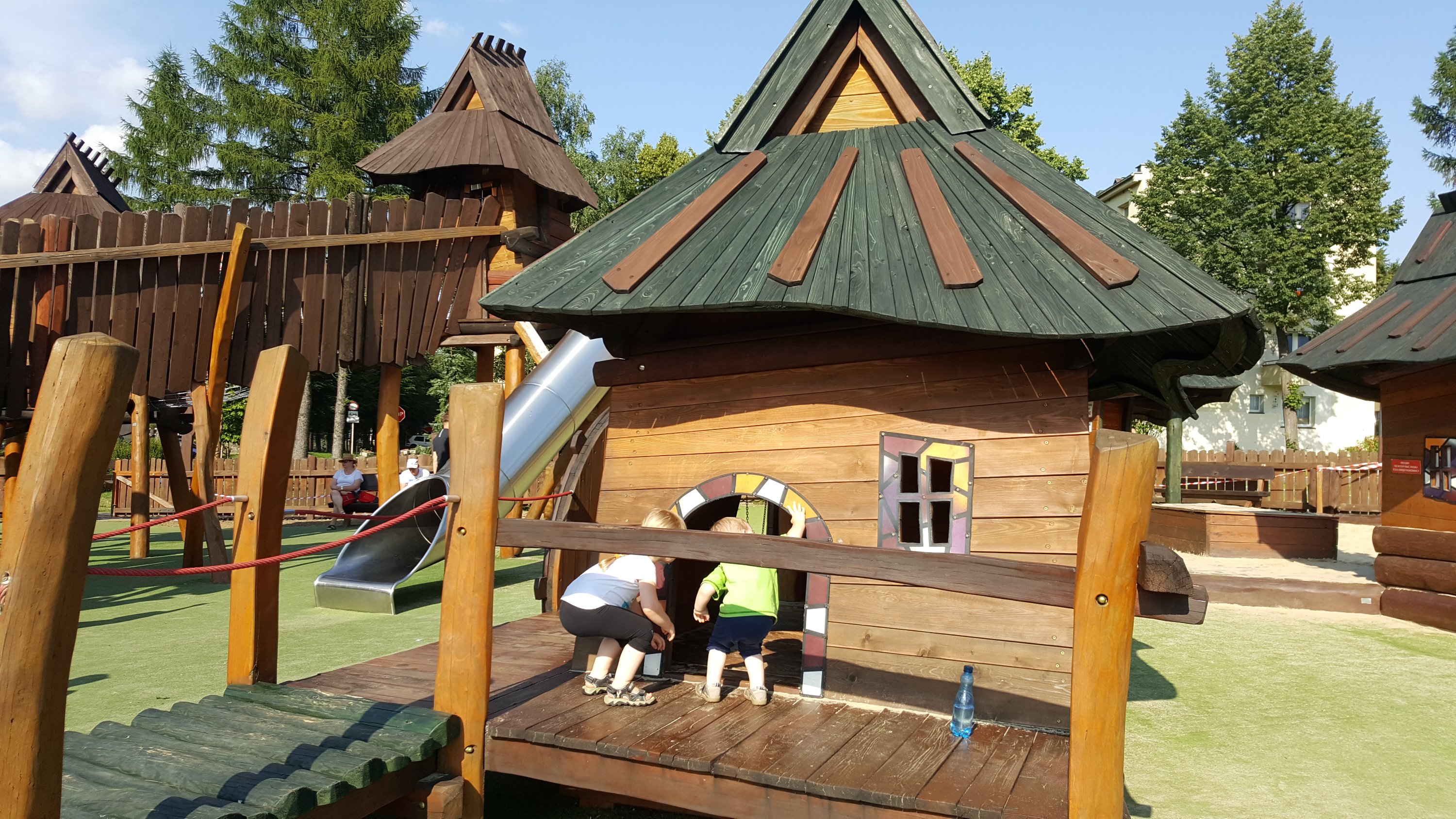 Zakopane-style playground 