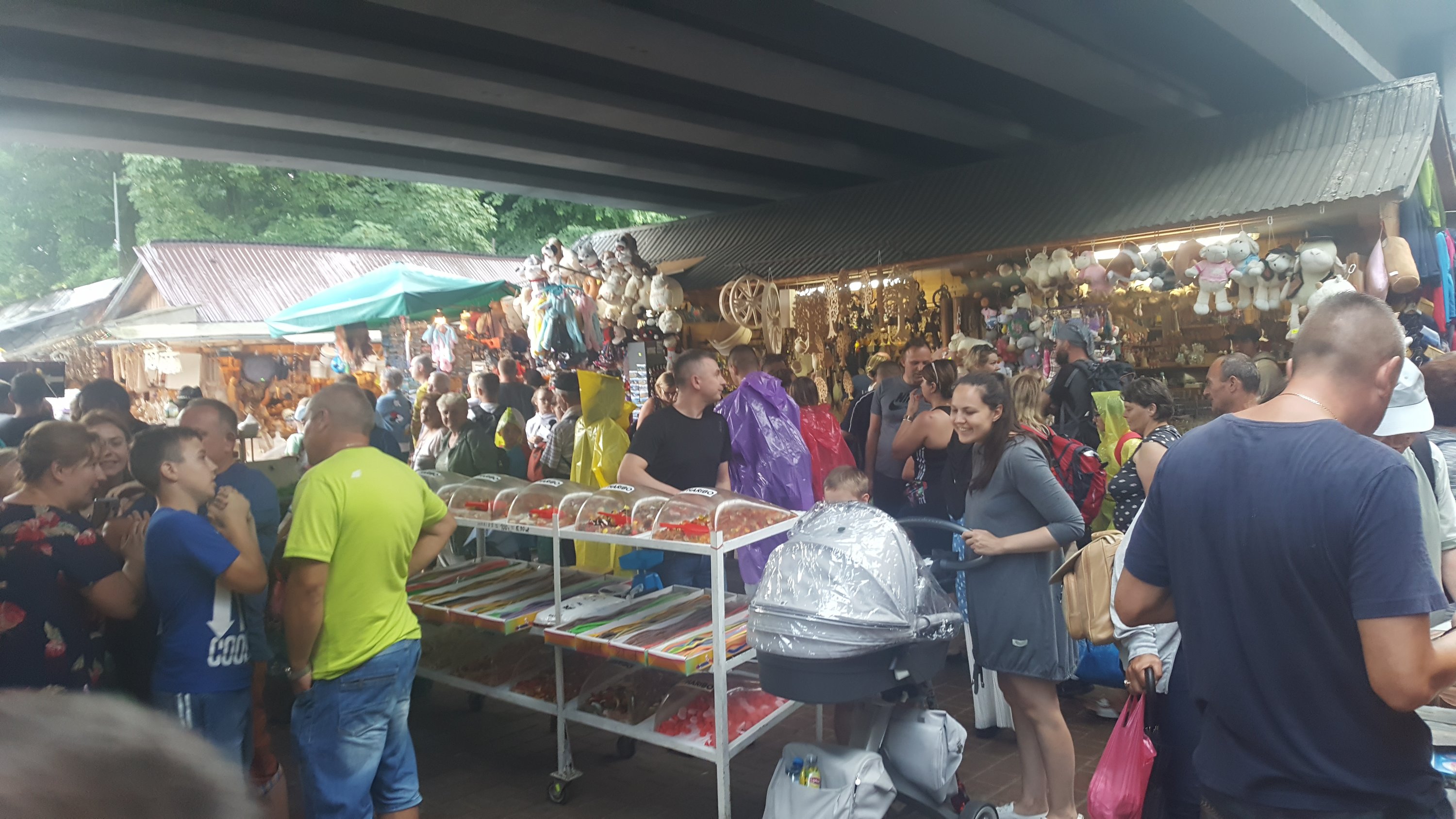 Outdoor market in Poland.